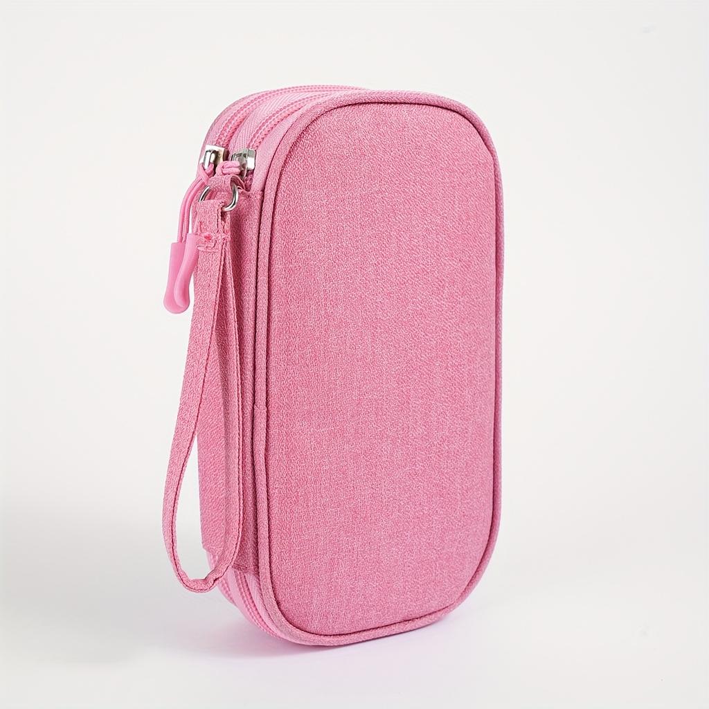 Double-Layer Storage Bag - Multi-Compartment Headphone Cable Organizer, Ideal for Travel and Everyday Use,Compartmentalized Bag