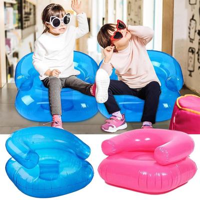 Sillón Inflable Asiento Individual PVC Transparente Inflable Balcón Soplado Sillón Sofá Plegable Playa E8R3