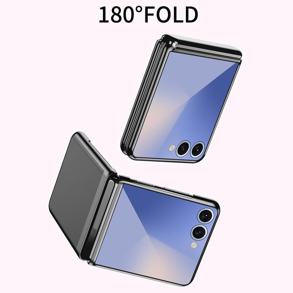 For Samsung Galaxy Z Flip7 5G Case Clear PC Electroplating Hard Phone Cover