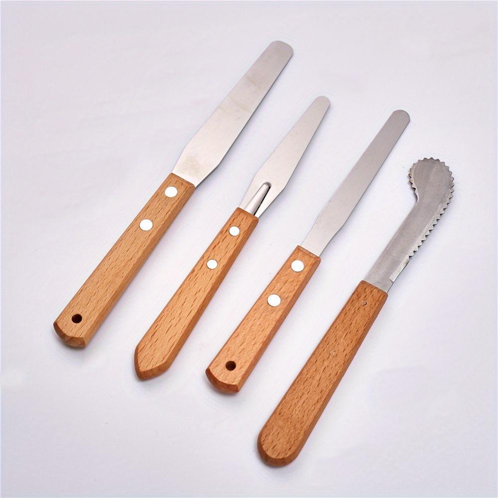 Clay Pottery Tools Art Tools 4 Pcs/set Palette Knife Clay Painting Tools Clay Sculpture Clay Tools Carving Diy Tools Light Grey