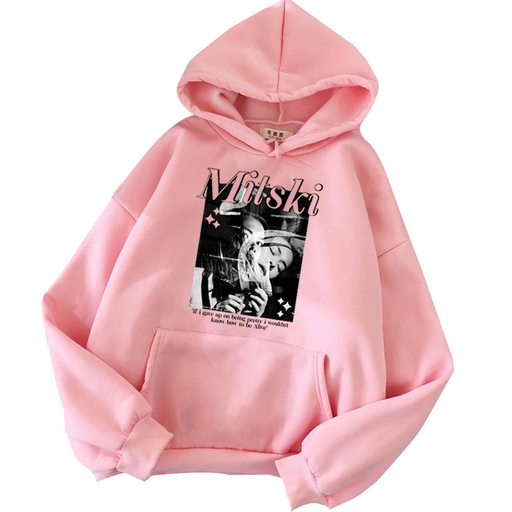 Mitski Hoodie Brand New City Music Hoodie Merch Mitski Fan Gift Unisex Pullover Tops Loose Classic Simple Long Sleeve Streetwear