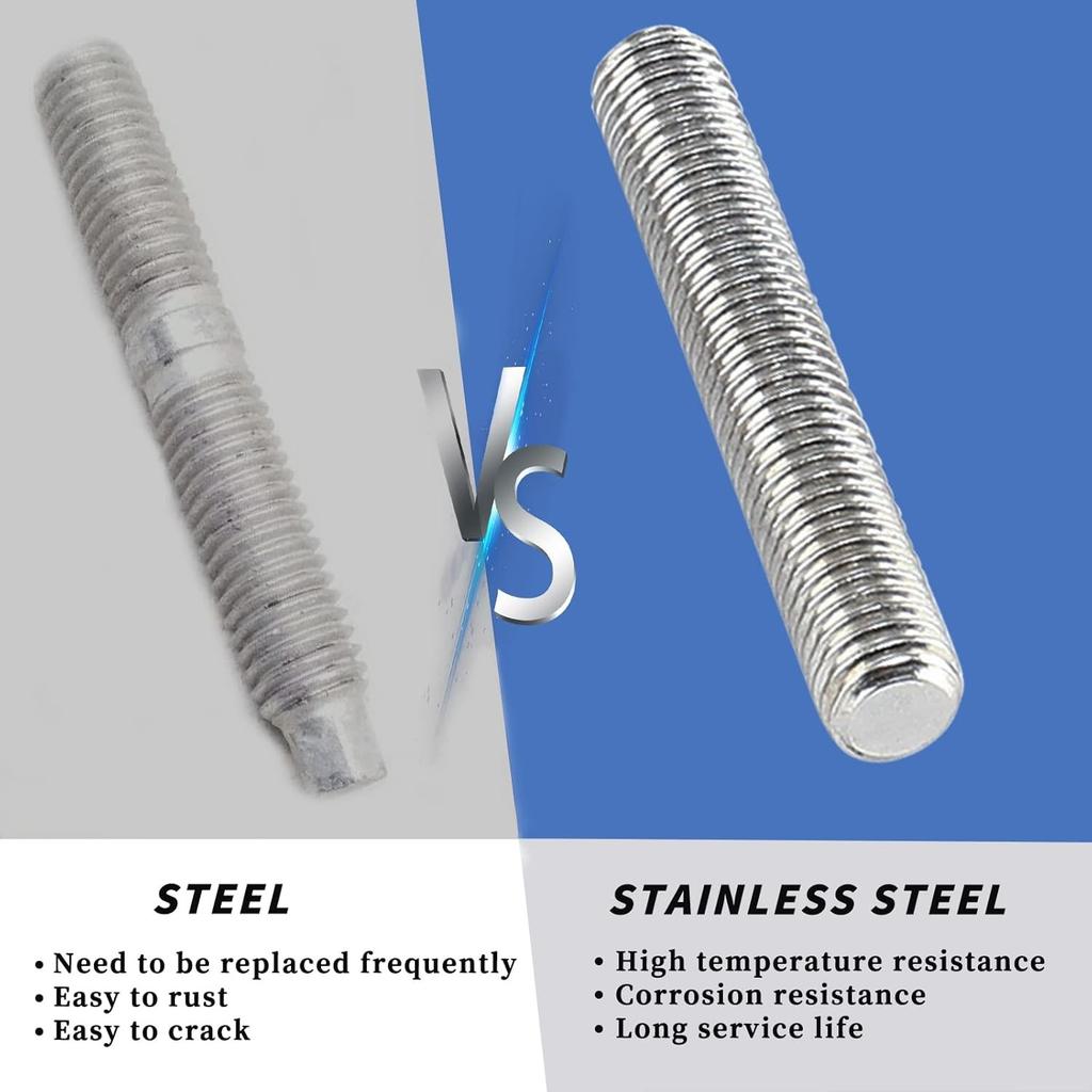 Studs Kit Exhaust Studs and Nuts Kit Compatible with 4.6L 5.4L Studs and Nu