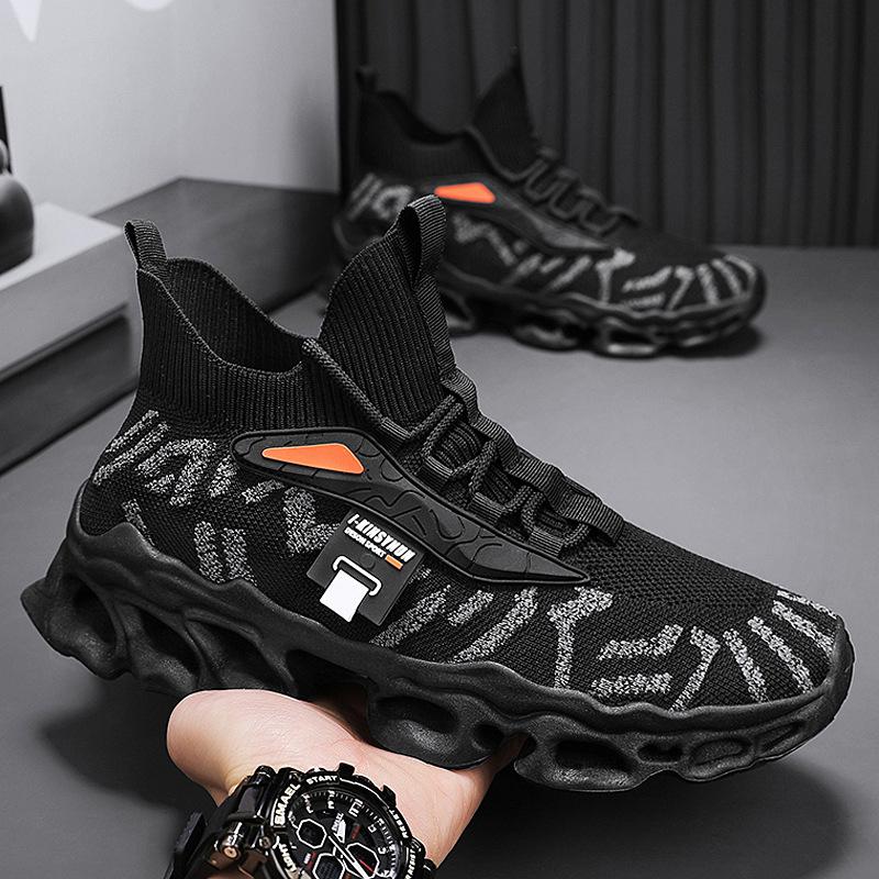 Summer Men's Shoes Breathable Mesh Sports Shoes Men's Versatile Mesh Shoes Running Casual Dad Shoes