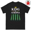 King Of Stripes T-Shirt, Zero Turn Graphic Shirt, Riding Mower Unisex Tshirt, Lawn Mowing Classic Fit Tee, Grass Cutting Short Sleeve Top