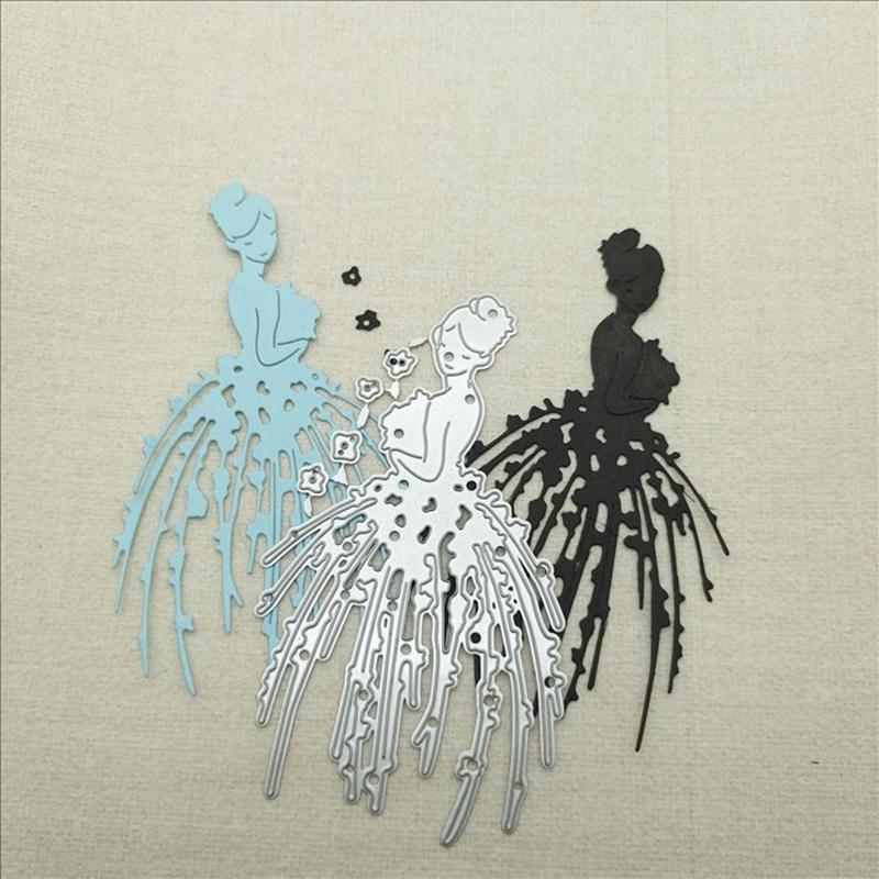 Sagome da Taglio a Fustella Figura Sposa Fustelle da Taglio Robuste in Acciaio al Carbonio Fustelle per Carta da Embossing Scrapbooking per Creazione di Biglietti