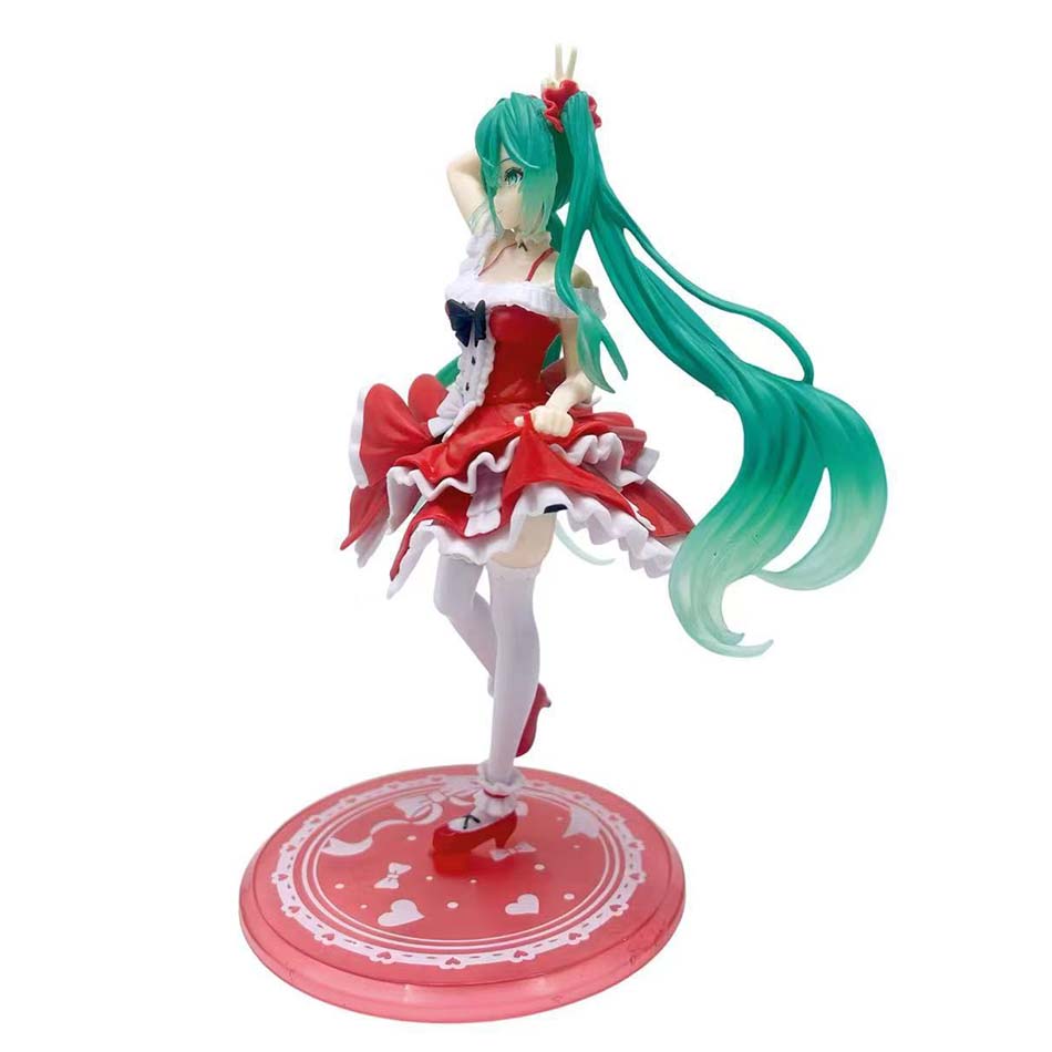 20cm Sexy Girl Hatsune Miku Anime Figure Fashion Subclture Miku Action Figure Christmas Gift PVC Collection Model Doll Toys