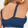 European and American Style Seamless Memory Wire Plus Size Bra Thin Adjustable Push-up Bra