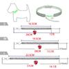 Herzförmig Tränenförmig Diamant Katzenhalsband Luxus Haustier Hals Dekorative Produkte Niedlich Bling Hund Kristall Anhänger Diamant Halsband