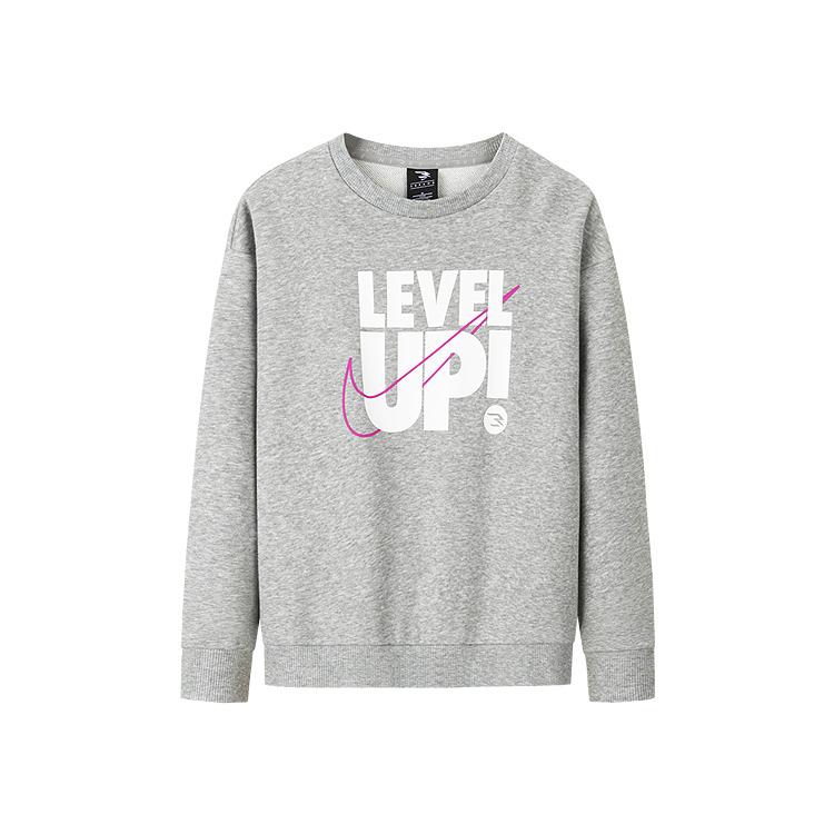 Nike Sweatshirt Round Neck Soft Skin-Friendly Long Sleeve Kids tops Rock-Gray N32432251GS-002 XL