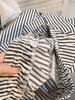 Women's Petite Retro Striped Wide-Leg Pants - Summer Casual Slimming Straight-Leg Style