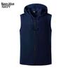 Men's Summer 2021 Fitness Hooded Vest - Casual Sleeveless T-shirt for Europe & America