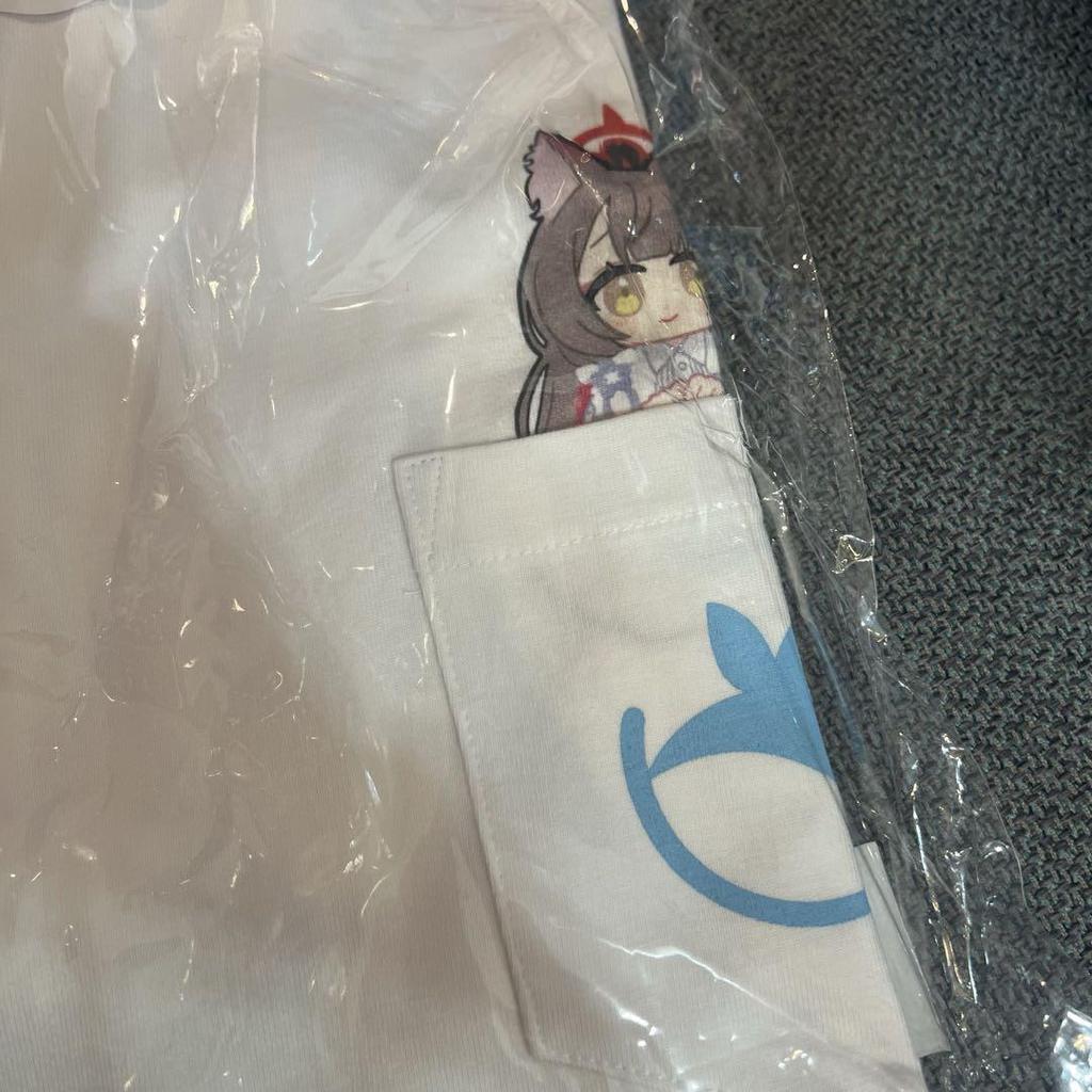 [USED] Korea Exclusive Blue Archive Cafe Memorial T-Shirt Wakamo Size L