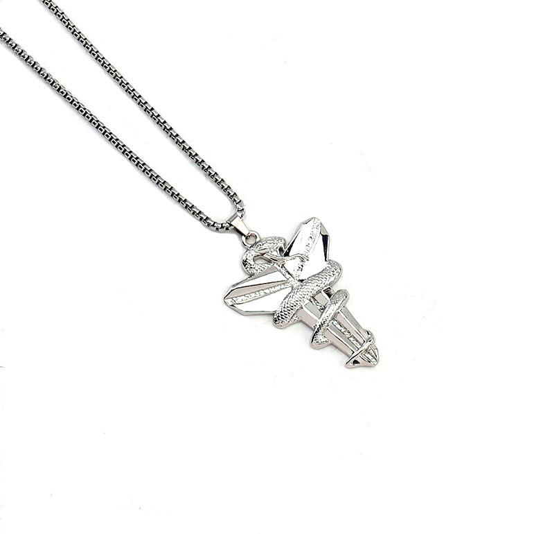 Basketball Fans Commemorative Kobe Necklace Pendant, Viper Mamba Necklace, Trendy Matching For Boys And Girls Jewelry