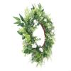 Artificial Leaf Flower Wreath Spring Festival Wreath Artificial Flower Wreath for Front Door Hallway Garden Farmhouses M68E