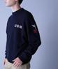 AVIREX NAVAL CREWNECK KNIT SWEATER XL 783-3932006 Navy