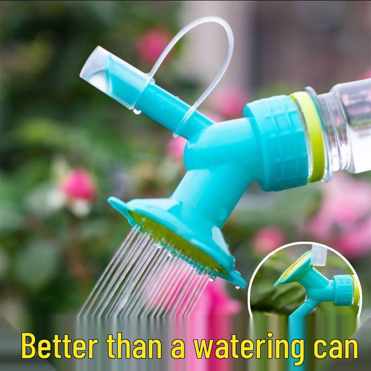 Universal Flower Watering Nozzle: Fits Coke Bottle, Replaceable with Sunflower Spray Head.