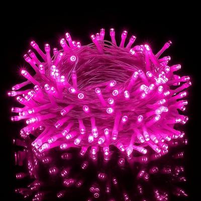 12 Meter LED Pixel String Light 40 Ft for Diwali, Christmas Home Decoration. Heavy Duty Copper Led Pixel String Light Rice String(Pink)-Pack of 1