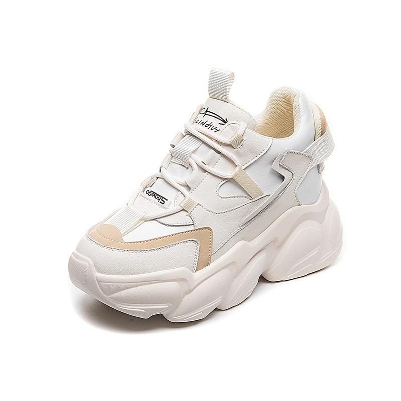 Dad Shoes Ins Inner Height Increase Spring New Breathable Thick-soled Leisure Sports Small Trendy Shoes