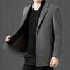 Men's Stylish Double-Sided Cashmere Coat: Modern Lapel Wool Jacket for Young and Middle-Aged