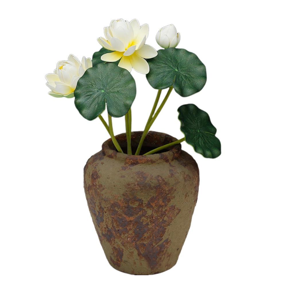 Multicolor Faux Lotus Leaf Flowers Silk Petals Lifelike Water Lily Home Decoration