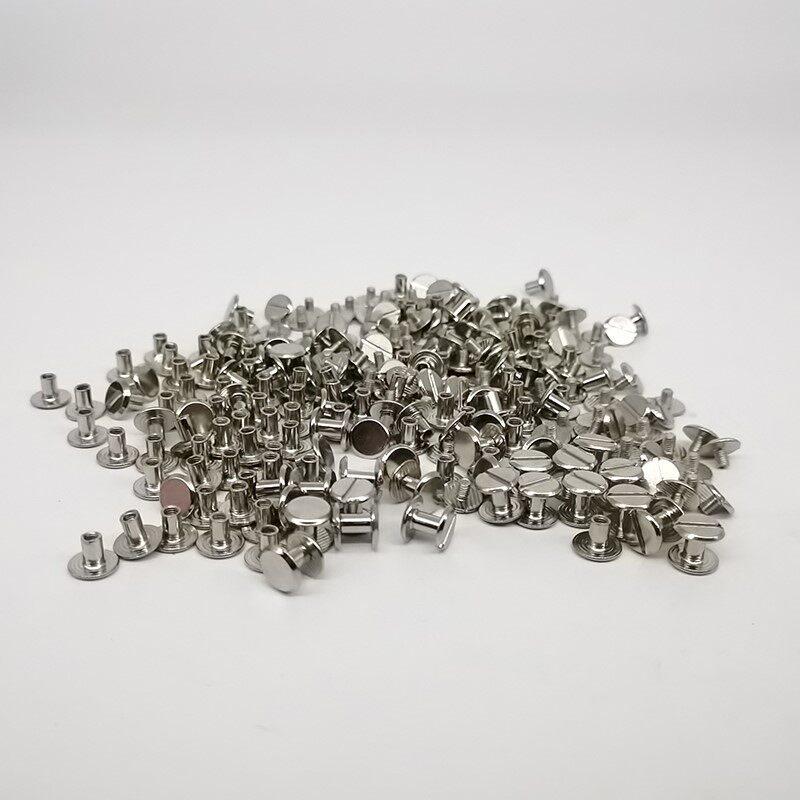 Carbon Steel Buckle Screw Nails for Leather Belt DIY Rivets