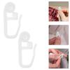 50Pcs Sliding Curtain Hooks Universal Roller Bed Window Shades Pulley Special Rod Curtain Roller Blind Sliding Curtain Hooks 