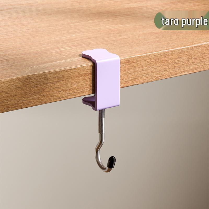 Removable No-Drill Backpack Hook for School Desk - Strong Load-Bearing