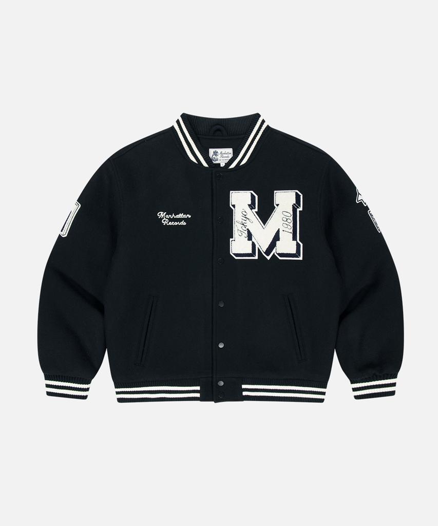 Manhattan Records Mr 45Th Varsity Jacket - Navy