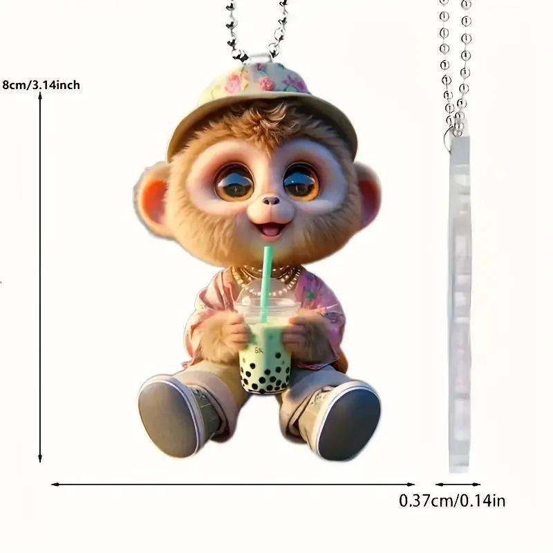 Festival Cute Monkey Car Pendant: Rearview Mirror & Home Hanging Ornament