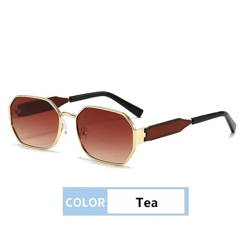 New Fashion Vintage Sunglasses Women Men Designer Retro Metal Rectangle Sun Glasses Female Male Popular Black Eyewear