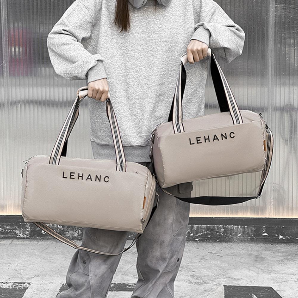 Men's and women's short-distance out simple portable travel bag dry and wet separation fitness yoga bag can be set, tie rod belt shoe compartment