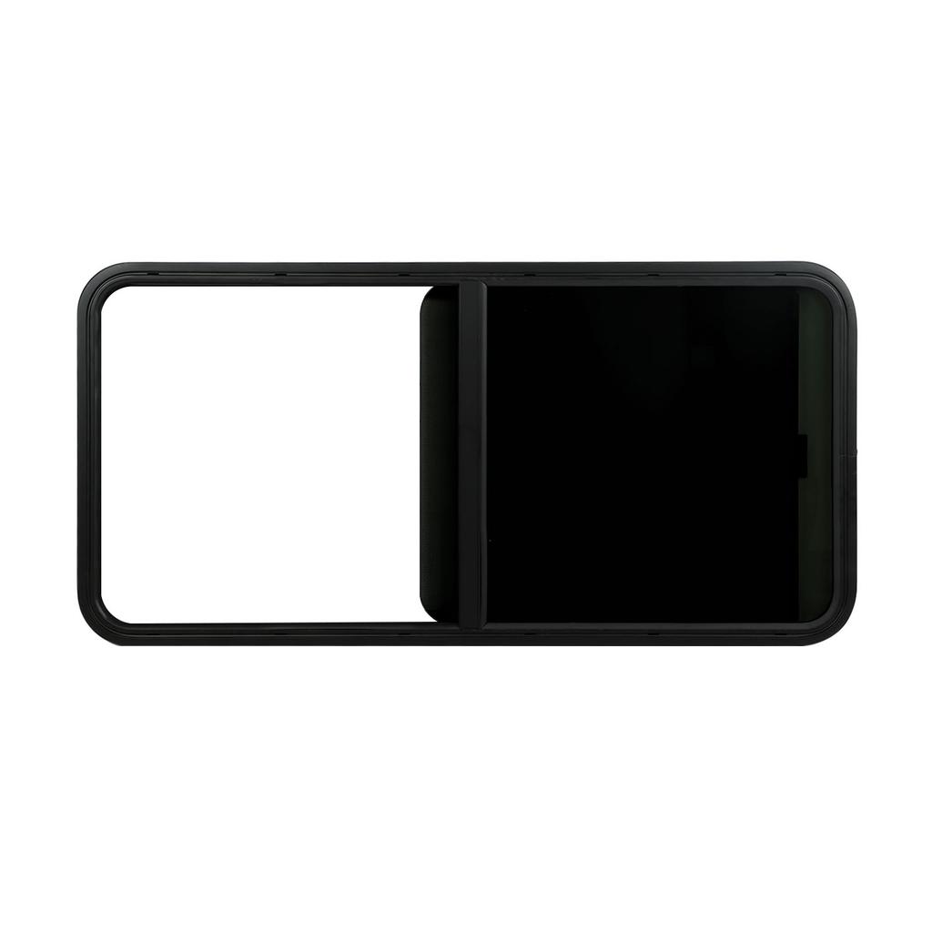 RV Sliding Window W1257 H597mm Waterproof Insectproof Tempered Glass UV Protection for Campers Const