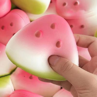 Watermelon Piece Squeeze Toy Stress Relief Fruit Pinch Sensory Toy