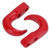 2Pcs RC Metal Bumper Trailer Hook Sickle Authentic Rescue Car Hook for Axial SCX24 124Red