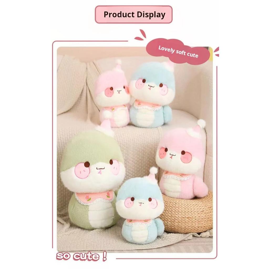 Anime Snake Doll Plush Toy 28/32cm Cute Stuffed Soft Doll for Kids Ideal Christmas & Thanksgiving Gift