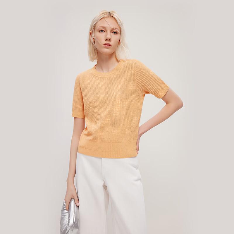 

Langzi Elegant Short-Sleeve Commuter Knit Top M