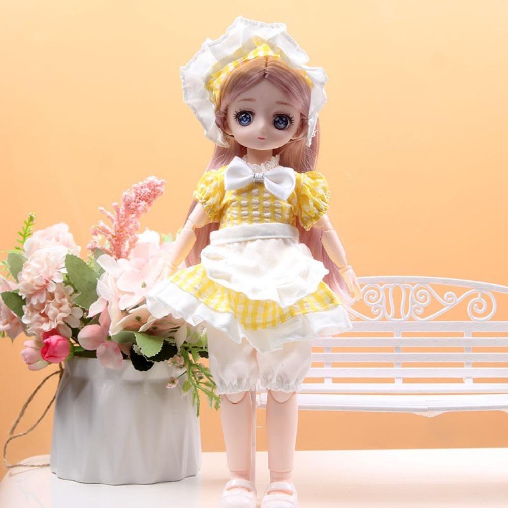 Kle opp 30 cm Bjd-dukke med klær 30 cm artikulerte leker DIY hengslet dukke Barn