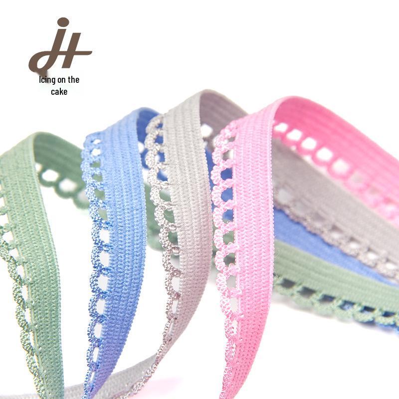 1cm Crescent Lace Elastic Webbing for Skirts & Underwear Edge Trim
