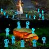 10Pcs Luminous Resin Ghost Figures Miniature Alien Decor for Aquarium DIY Terrarium Halloween Garden Micro Landscape Decorations