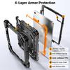 iPad 10th/11th Gen Pro 11 Invisible Folding Stand Anti-drop Protective Strap Case