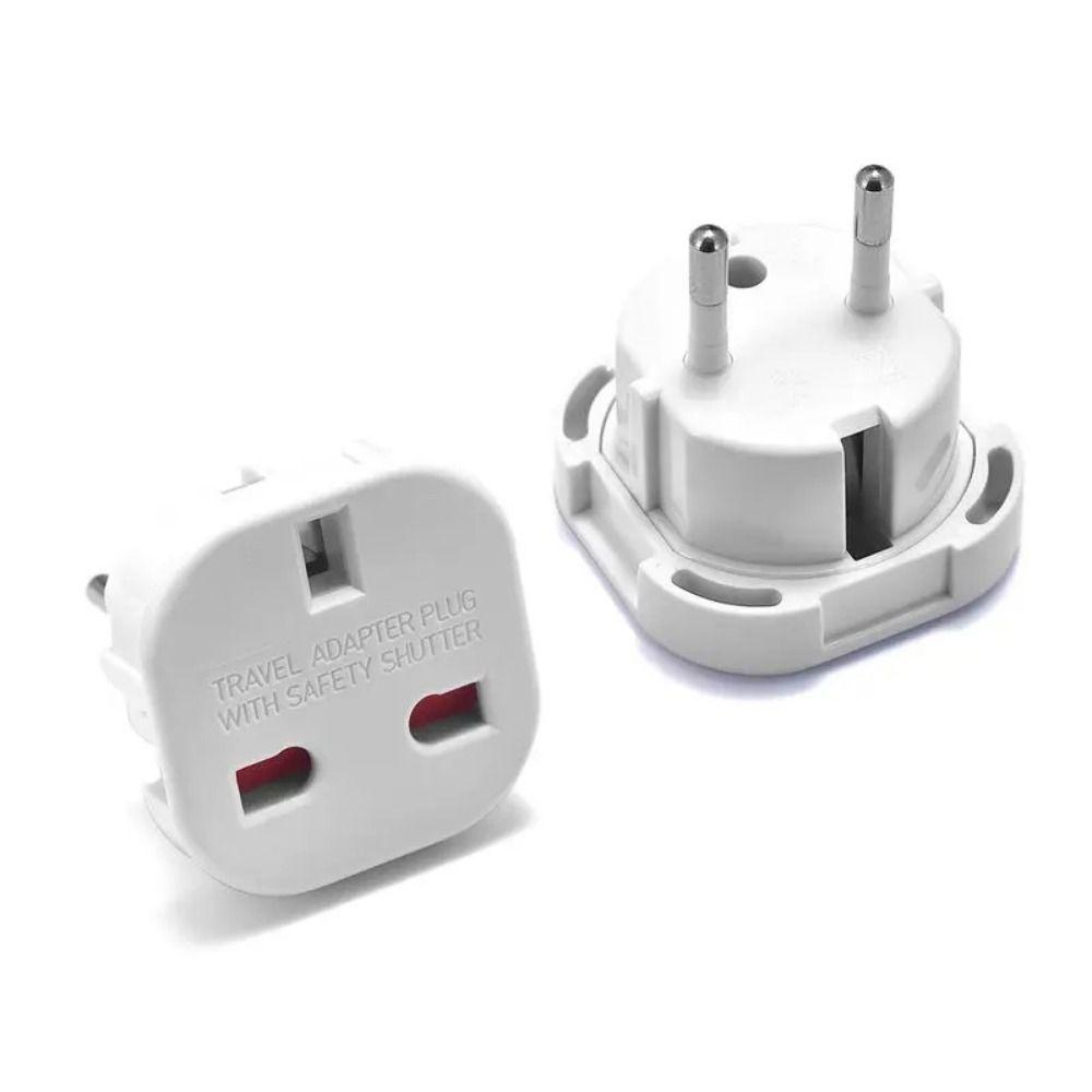 Power Charger UK To EU Converter Wall Socket Outlet Connector Universal Travel Adapter