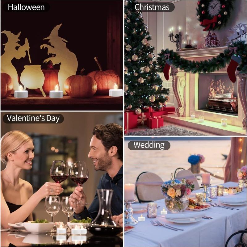 3/6/12PcsTransparent Round Hollow Glass Candle Holder Christmas Wedding Banquet Bar Party Wax Holder Candlesticks Home Decoratio