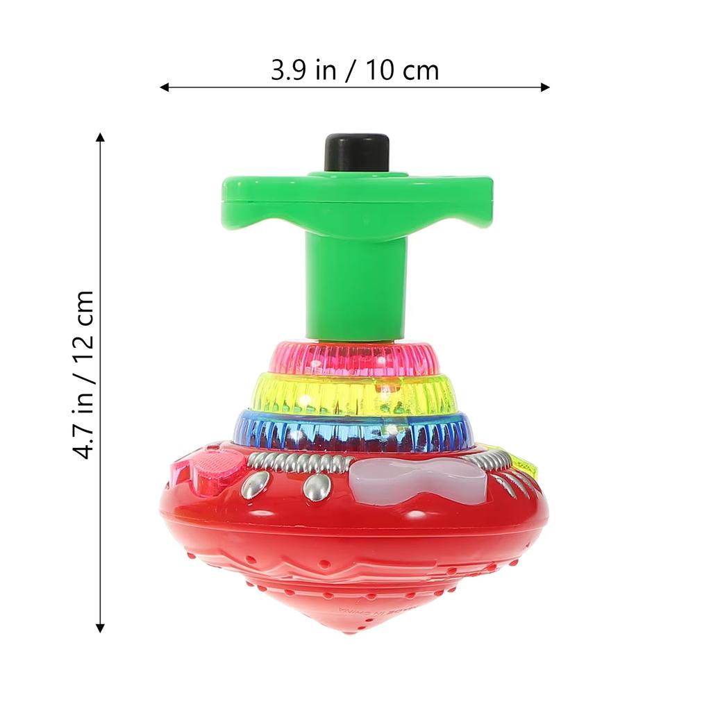 1 Pc Light Up Flashing Music Spinning Tops Luminous Rotating Gyroscope Kids Gifts Birthday Party Favors Goodie Bag Fillers