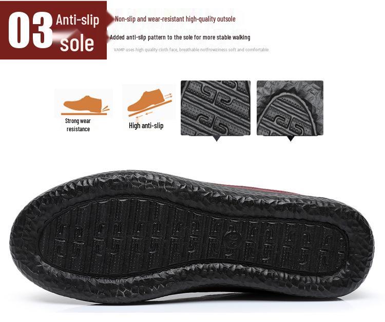 Spring & Autumn 2025 Women's Non-Slip Soft Sole Slip-On Shoes: Comfortable, Wear-Resistant Casual Footwear for Middle-Aged & Elderly Moms.