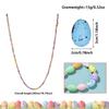 Easter Egg Easter Eggs Wreath Colorful Speckled Egg Easter Egg Garland 115/120/150/200cm DIY Craft Hanging Ornaments Party Favor