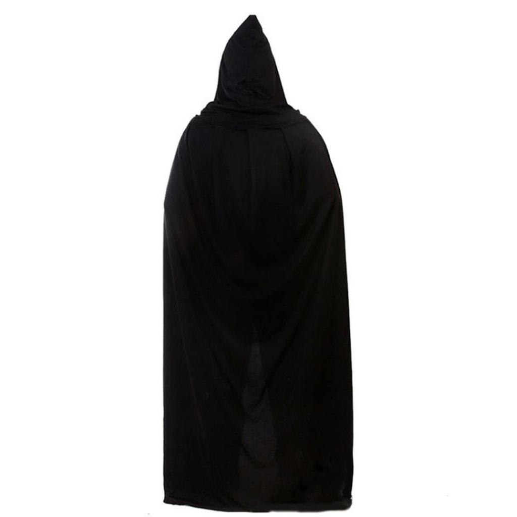 Halloween Performance Costume Cloak Black Single-layer Cloak Witch Cloak