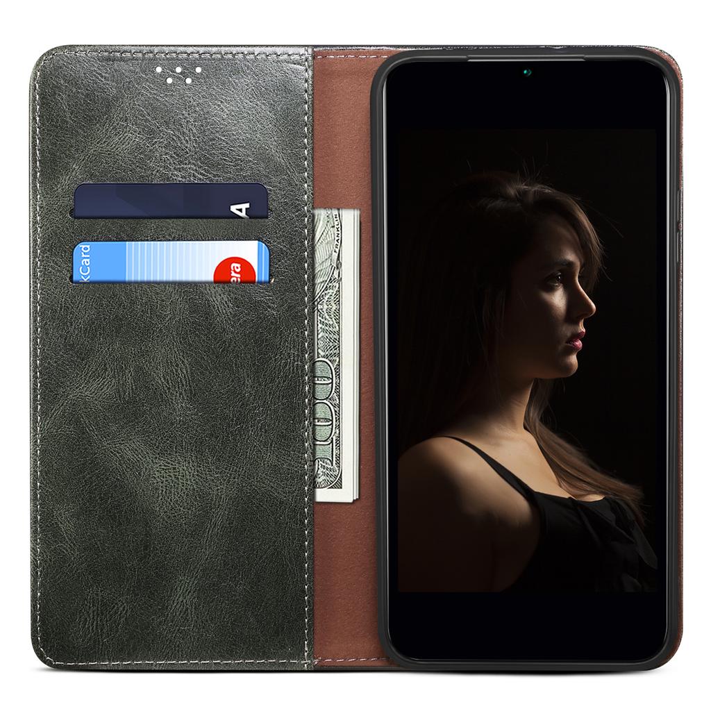 For Samsung Galaxy A13 4G/5G Case Crazy Horse Texture Waxy Leather Wallet Stand Phone Cover