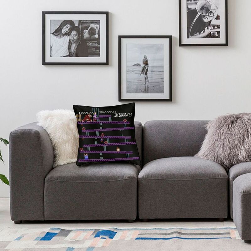 Digital Donkey Kong Cushion Cover 40x40 Cm Arcade Game Collage Soft Nordic Throw Pillow Case for Sofa Car Fashion Pillowcase