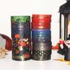 20 Rollen Halloween Festliches Schwarz-Gold-Druck Dekoratives Abdeckband Schwarz-Gold Washi Tape Set für DIY Handkonto