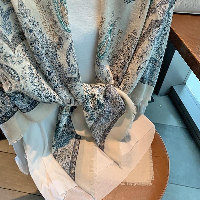 Classic Printed Large Scarf Women S Versatile Sun Protection Neck Scarf